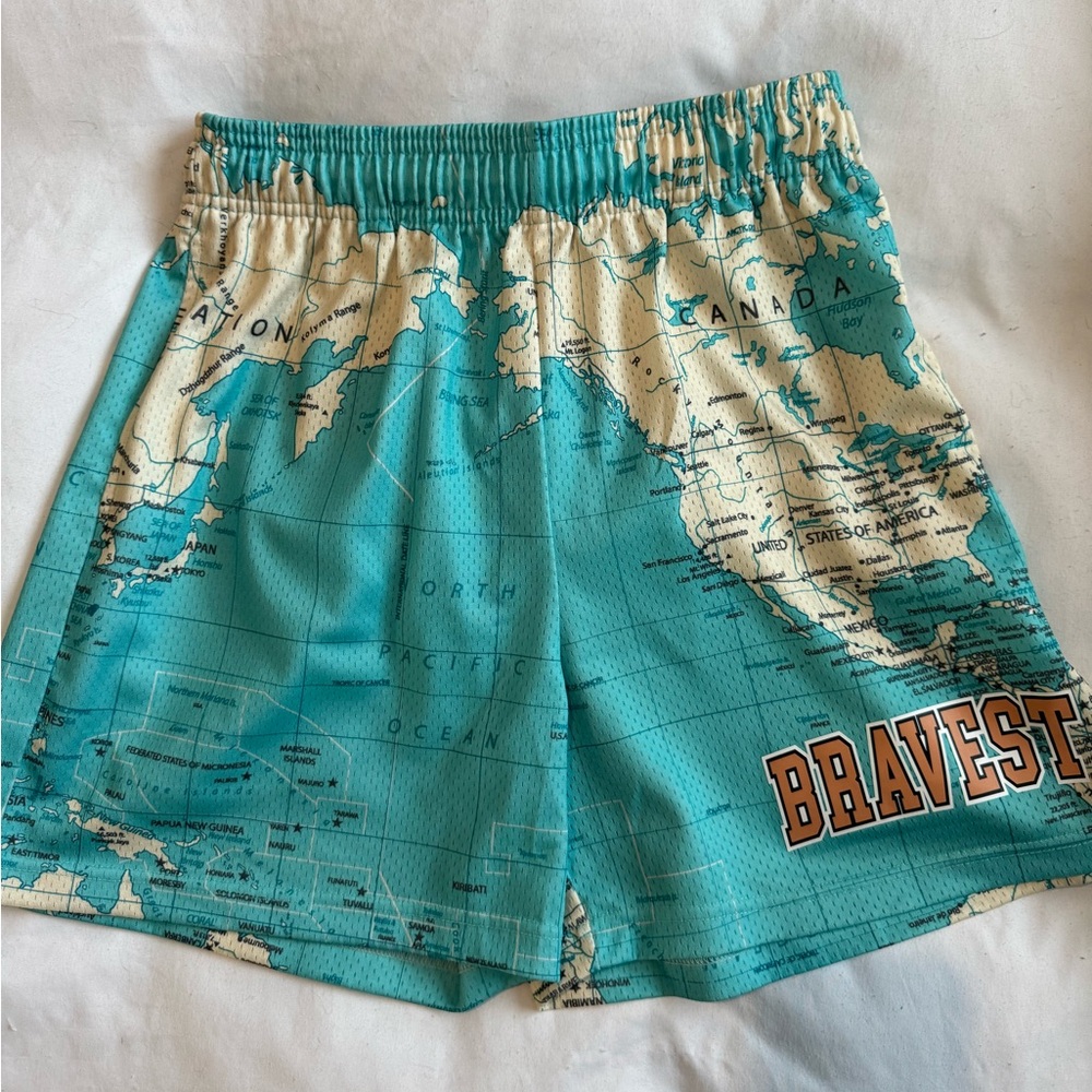 Bravest Studios - Atlas Teal Shorts - Size Medium